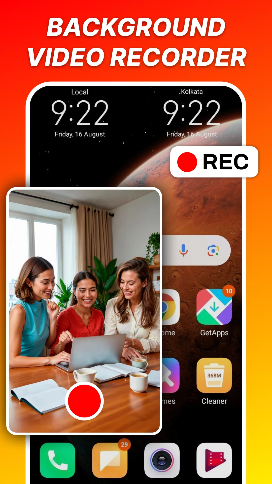 Background Video Recorder screenshot
