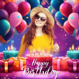 Happy Birthday Photo Frame 아이콘